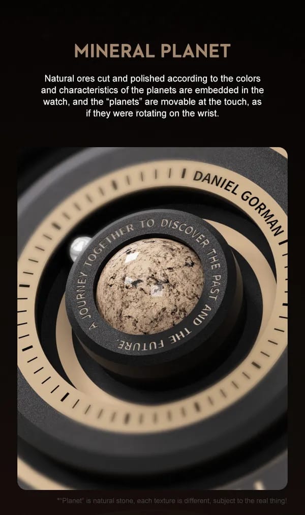 Daniel Gorman Magnetic Ball Watch | Futuristic Luxury Analog Timepiece