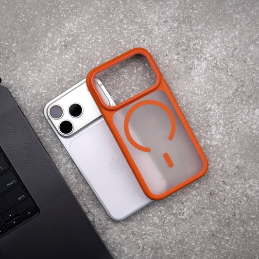 MagSafe Frosted Border Case |  Shockproof MagSafe Compatible Protective Cover