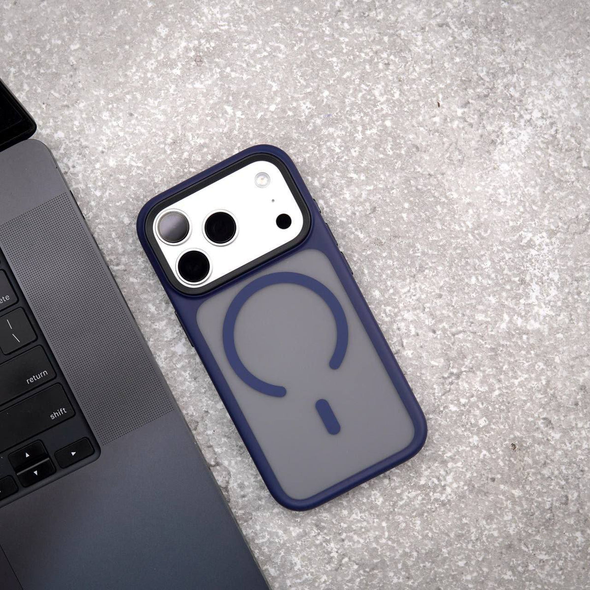 MagSafe Frosted Border Case |  Shockproof MagSafe Compatible Protective Cover