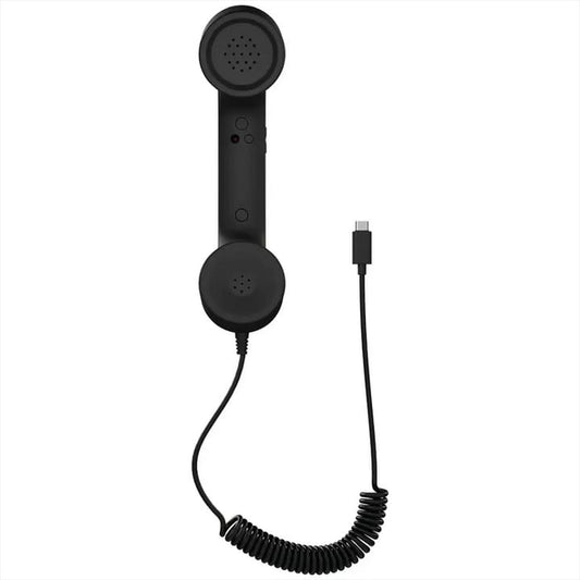 USB-C Retro Phone Handset – Wired Call Receiver with Built-in Microphone