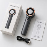 Portable Handheld Freezing Fan – 3600mAh Rechargeable Turbo Cooling Fan with Digital Display