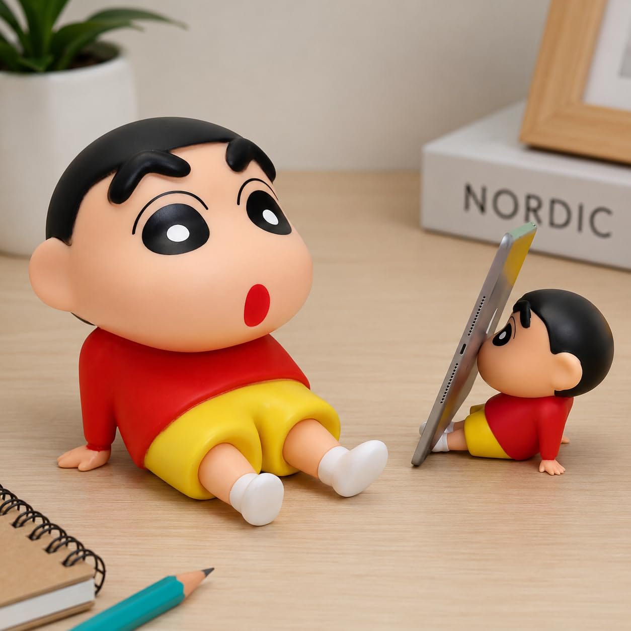 Shinchan Cartoon Mobile Stand | Cute Desk Phone Holder