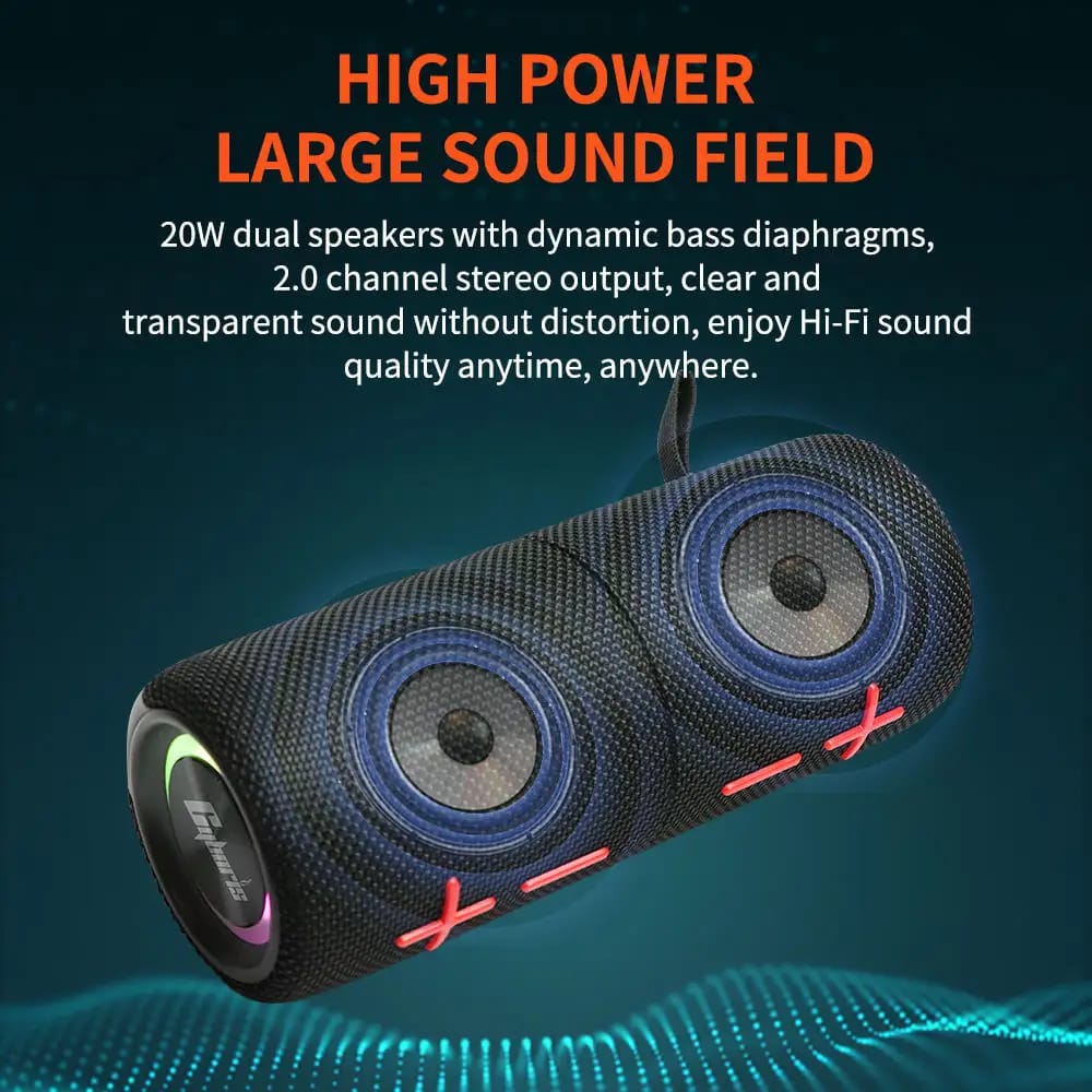 Dual Bluetooth Wireless Speakers | Portable Stereo Sound with RGB Lights