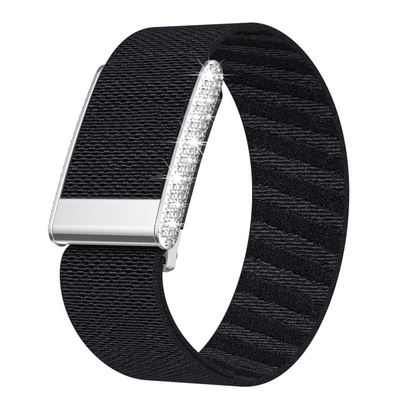 Elastic Nylon WOOP band with Rhinestone Buckle Compatible with Both 5.0MG & 5.0PEAK