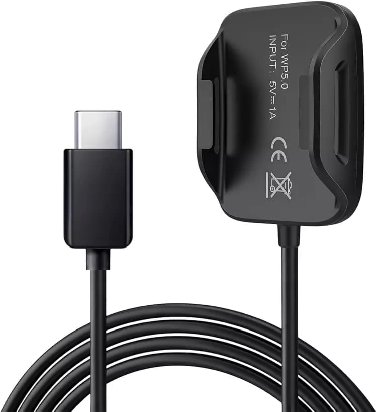 Whoop Charger Compatible with both 5.0peak and mg Magnetic Charging Cable with Type-C Charger Dock | 1 Meter Fast Charging Replacement Cable for Whoop Fitness Tracker Band | Durable & Compact Charging Accessory