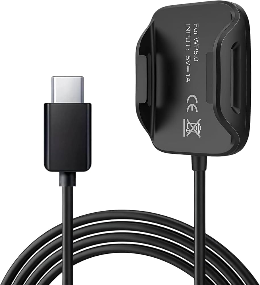 Whoop Charger Compatible with both 5.0peak and mg Magnetic Charging Cable with Type-C Charger Dock | 1 Meter Fast Charging Replacement Cable for Whoop Fitness Tracker Band | Durable & Compact Charging Accessory