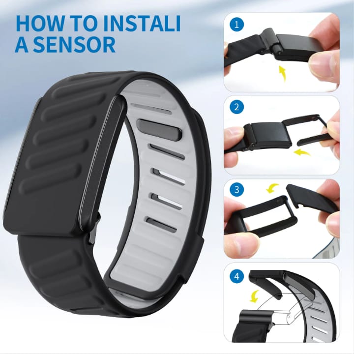 Silicon Sports Band Compatible with Whoop 4.0, Adjustable Water proof Wristband