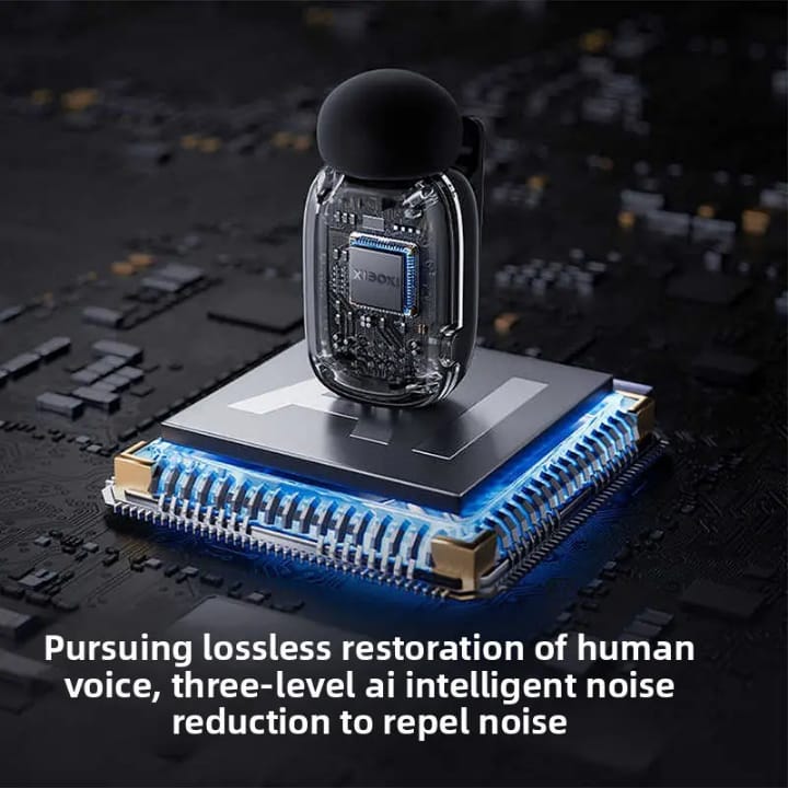 mini Wireless Lavalier Microphone for Android/PC/Tablets with Charging Case, Third-Level Noise Reduction, 30H Battery Life, Lapel Microphone Wireless for Video Recording vlogging, Interview