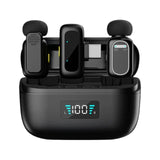 mini Wireless Lavalier Microphone for Android/PC/Tablets with Charging Case, Third-Level Noise Reduction, 30H Battery Life, Lapel Microphone Wireless for Video Recording vlogging, Interview