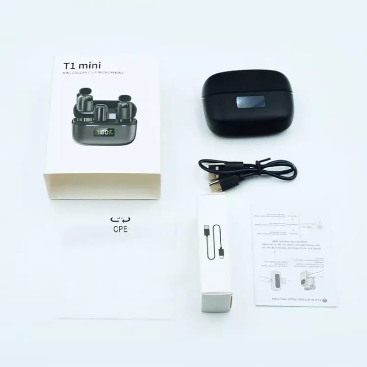 mini Wireless Lavalier Microphone for Android/PC/Tablets with Charging Case, Third-Level Noise Reduction, 30H Battery Life, Lapel Microphone Wireless for Video Recording vlogging, Interview