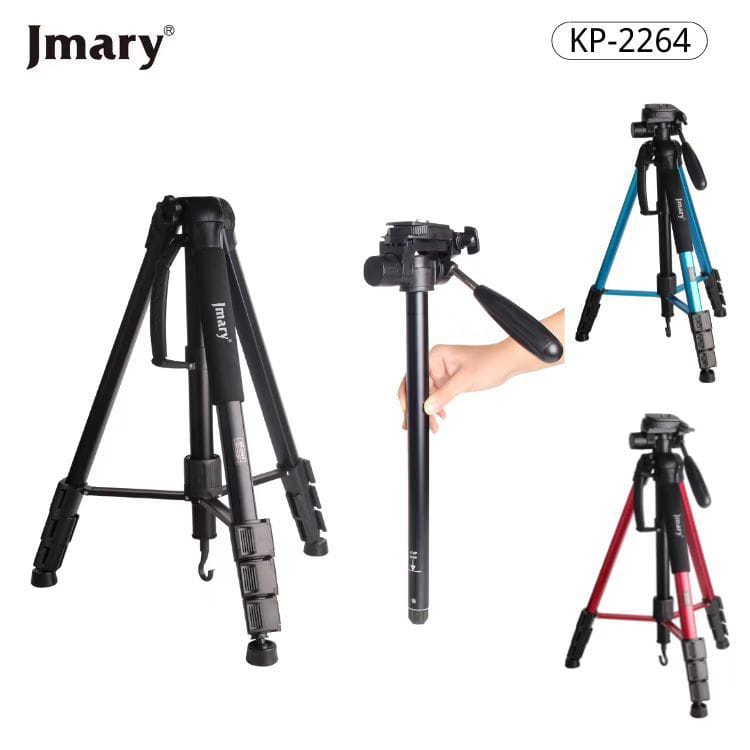 Tripod Stand 2264 Professional Aluminium Camera Tripods with 90 degree center columns, 360 Degree Ball Head