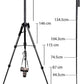 Tripod Stand 2264 Professional Aluminium Camera Tripods with 90 degree center columns, 360 Degree Ball Head