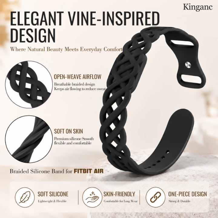 Silicone strap for Google Fitbit Air, Waterproof and Breathable