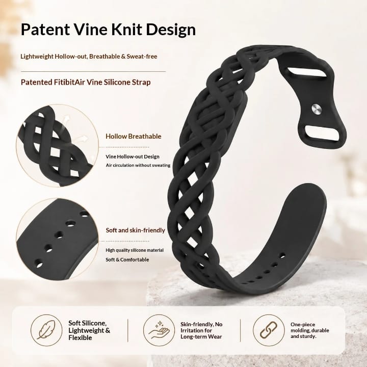 Silicone strap for Google Fitbit Air, Waterproof and Breathable