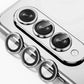 Tempered glass Camera lens Metal ring Protector for iPhone and Samsung, Anti - Scratch, Easy to Install