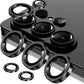Tempered glass Camera lens Metal ring Protector for iPhone and Samsung, Anti - Scratch, Easy to Install