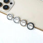 Tempered glass Camera lens Metal ring Protector for iPhone and Samsung, Anti - Scratch, Easy to Install