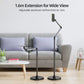 TELESIN Magnetic Phone Tablet Floor stand, Aluminum Alloy phone Holder for Video Recording, Adjustable/Magsafe /Iphone/ Android