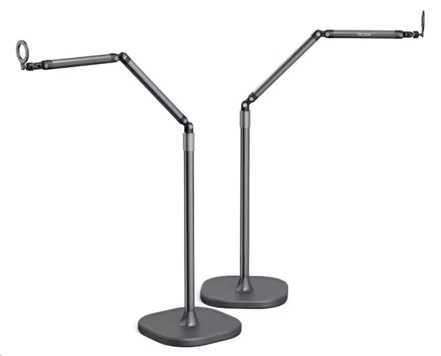 TELESIN Magnetic Phone Tablet Floor stand, Aluminum Alloy phone Holder for Video Recording, Adjustable/Magsafe /Iphone/ Android
