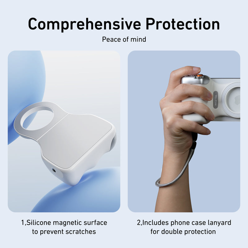 TELESIN Magnetic Grip & Selfie Ring Light Combo Set