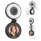 LED Magnetic Selfie Light, Upgraded 360degree with Mirror black