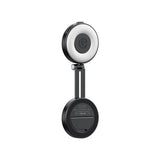 LED Magnetic Selfie Light, Upgraded 360degree with Mirror black