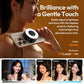 LED Magnetic Selfie Light, Upgraded 360degree with Mirror black