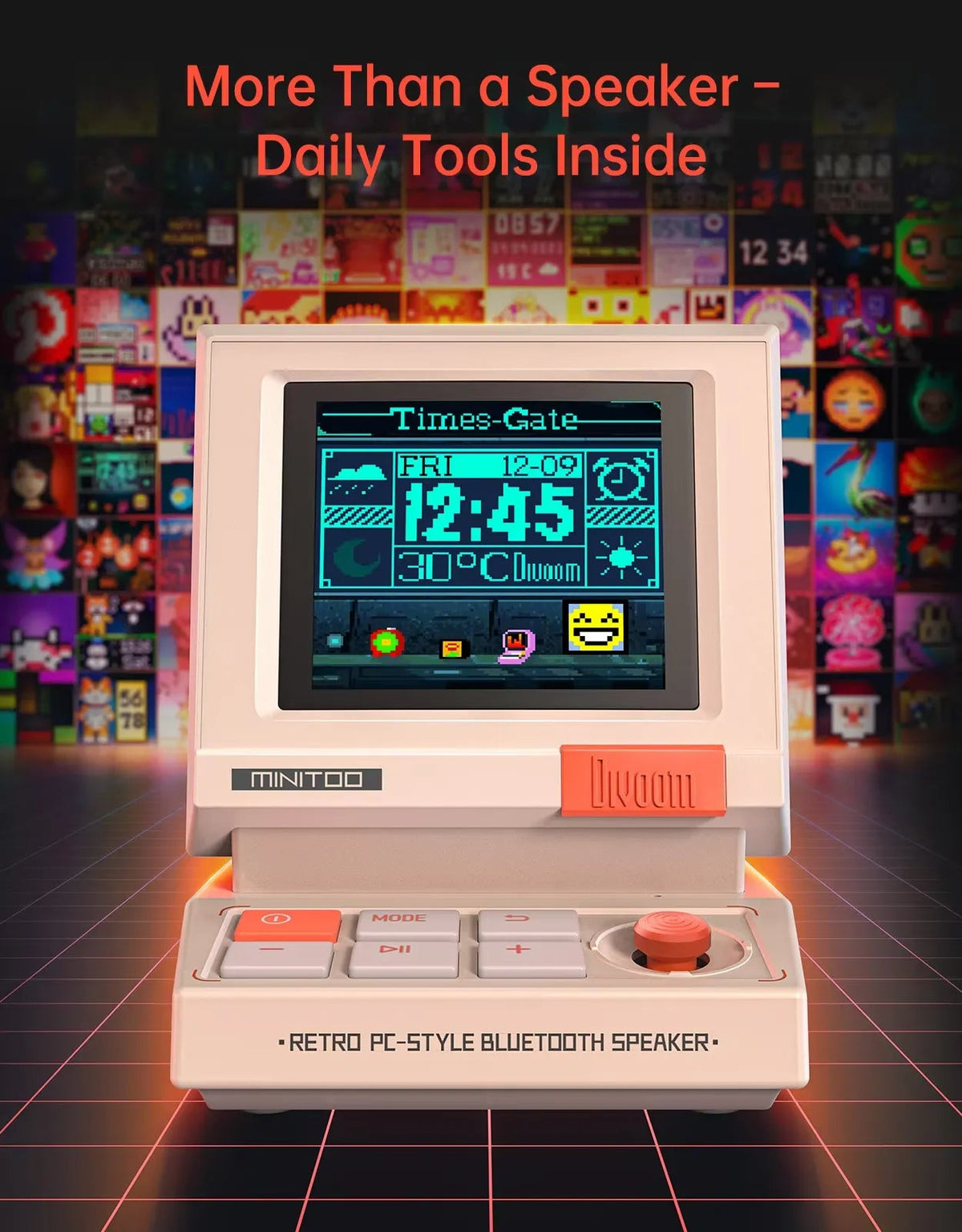 Divoom Mini Retro Pixel Bluetooth Speaker