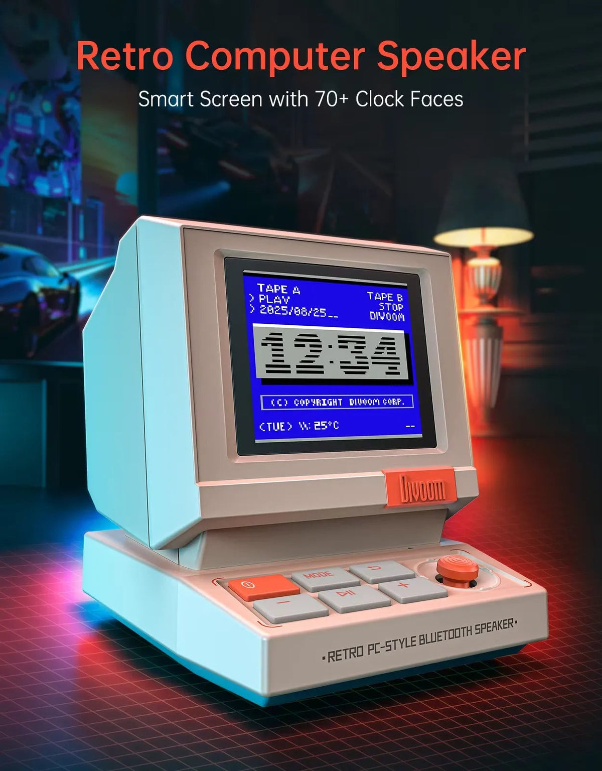 Divoom Mini Retro Pixel Bluetooth Speaker