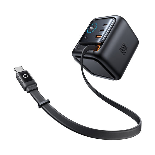 Universal Travel Charger 100W 4Port USB-C Desktop Charger, 2 Type-c & UB A Fast Charging Station With LCD Display