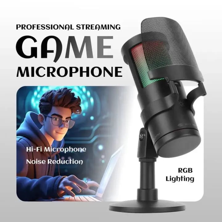 RGB Recording Condenser Microphone kit Used for Computer mobile phone