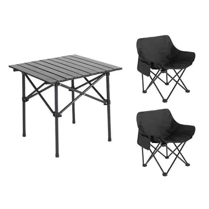 Outdoor Lounge Set – Stylish Table & 2 Chairs for Ultimate Relaxation
