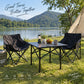 Outdoor Lounge Set – Stylish Table & 2 Chairs for Ultimate Relaxation