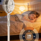 umidification Floor Fan, Portable USB & Battery Operated Rechargeable Mist Fan with Smart Remote Control, 4000mAh Battery, 4 Speed Modes, 150° Swing, Up to 2H Runtime Whit