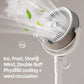 umidification Floor Fan, Portable USB & Battery Operated Rechargeable Mist Fan with Smart Remote Control, 4000mAh Battery, 4 Speed Modes, 150° Swing, Up to 2H Runtime Whit