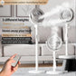 umidification Floor Fan, Portable USB & Battery Operated Rechargeable Mist Fan with Smart Remote Control, 4000mAh Battery, 4 Speed Modes, 150° Swing, Up to 2H Runtime Whit