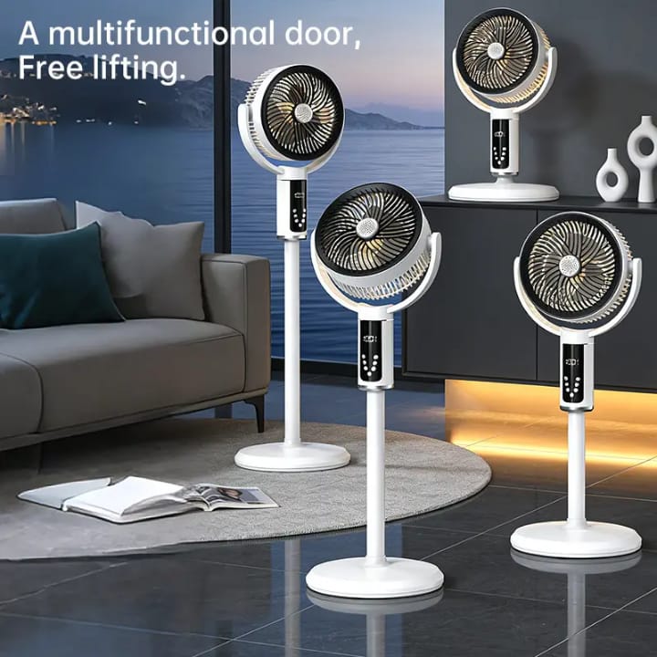 CirculAir 25m 20dB 908CFM High Airflow Floor Fan DC 9 Speed Motor 4 Modes Remote Control Floor Fan
