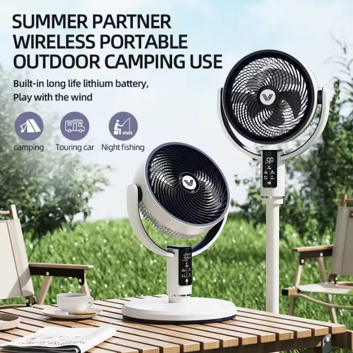 CirculAir 25m 20dB 908CFM High Airflow Floor Fan DC 9 Speed Motor 4 Modes Remote Control Floor Fan