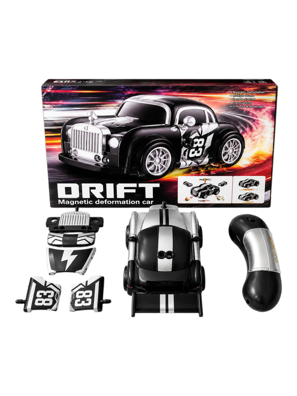 Multifunctional Mini Drift Remote Control Car, RC Drift Car for Kids with Sensor Follow, 360° Drift, LED Lights & Rechargeable Battery, Magnetic Modular Design, Toy Gift for Boys Girls