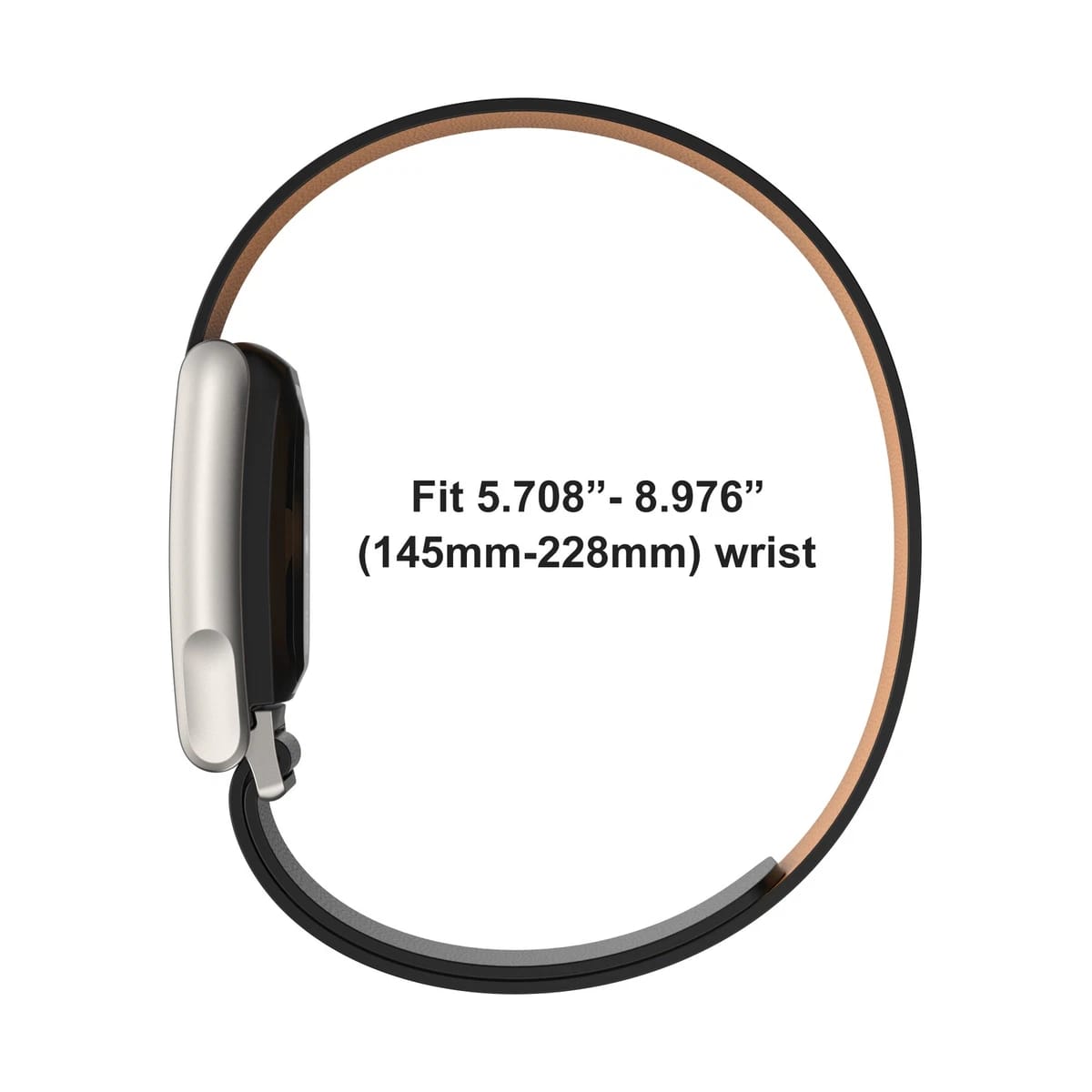 Whoop 5.0MG Slim Fit PU Leather Replacement Strap Band - Stretchable, Stylish Leather band