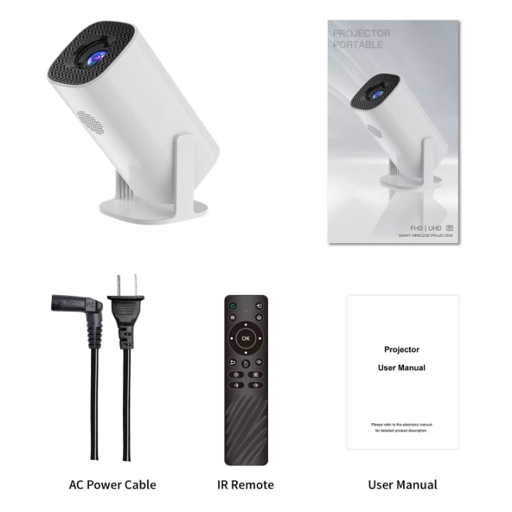 4K Portable Projector WIFI Outdoor Mini home Theater HD Android Projector LCD P30 Smart Projector
