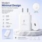 25W Power Adapter With Super fast Charging TYPE-C Port, Wall Charger, For Samsung Device (White)