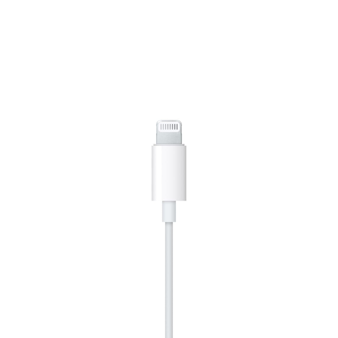 Wired Earphone (LIGHTNING CONNECTER) Compatible with iPhone , iPad, iPod Direct plug and Play, White color 1.2 meter