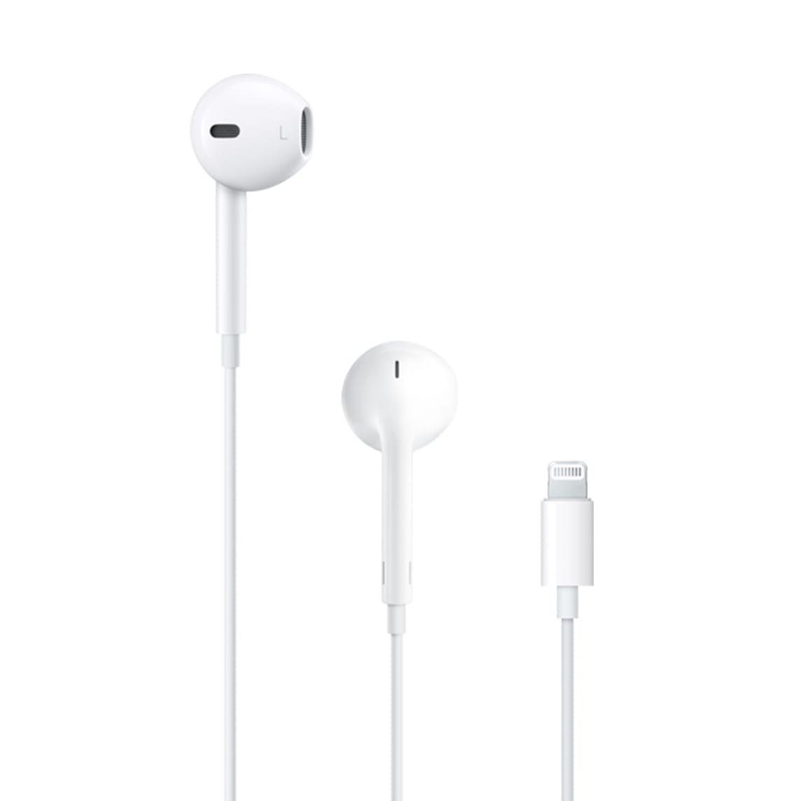Wired Earphone (LIGHTNING CONNECTER) Compatible with iPhone , iPad, iPod Direct plug and Play, White color 1.2 meter