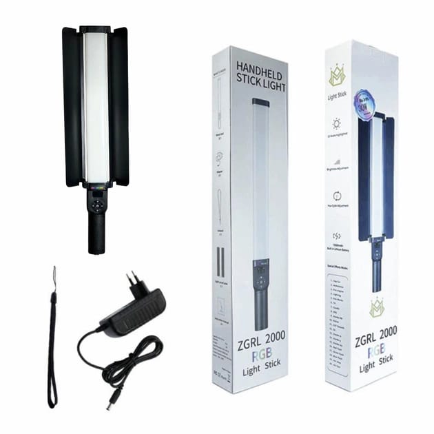 RGB Handheld LED Light stick Lightning with Wand Door colorful RGB LED Stick Photography Lamp Rechargeable Flash Video Light 6Hour Battery