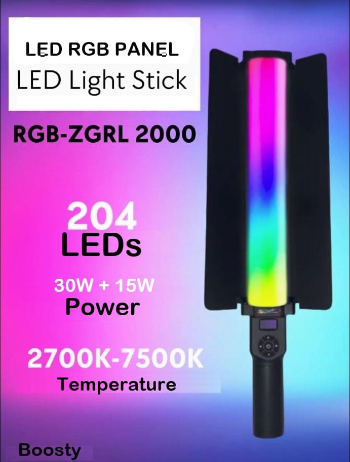 RGB Handheld LED Light stick Lightning with Wand Door colorful RGB LED Stick Photography Lamp Rechargeable Flash Video Light 6Hour Battery