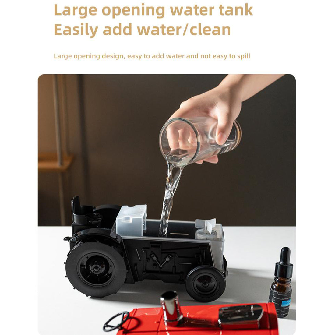 Antique Tractor Essential Oil - Aroma Diffuser with Wireless Bluetooth Speaker