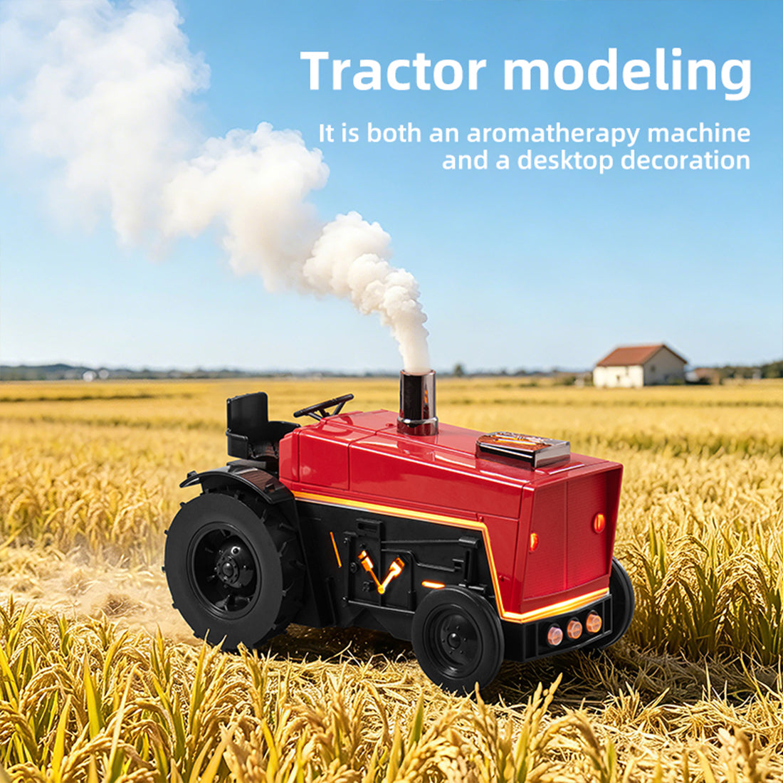 Antique Tractor Essential Oil - Aroma Diffuser with Wireless Bluetooth Speaker