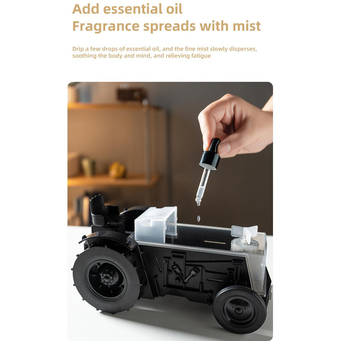 Antique Tractor Essential Oil - Aroma Diffuser with Wireless Bluetooth Speaker