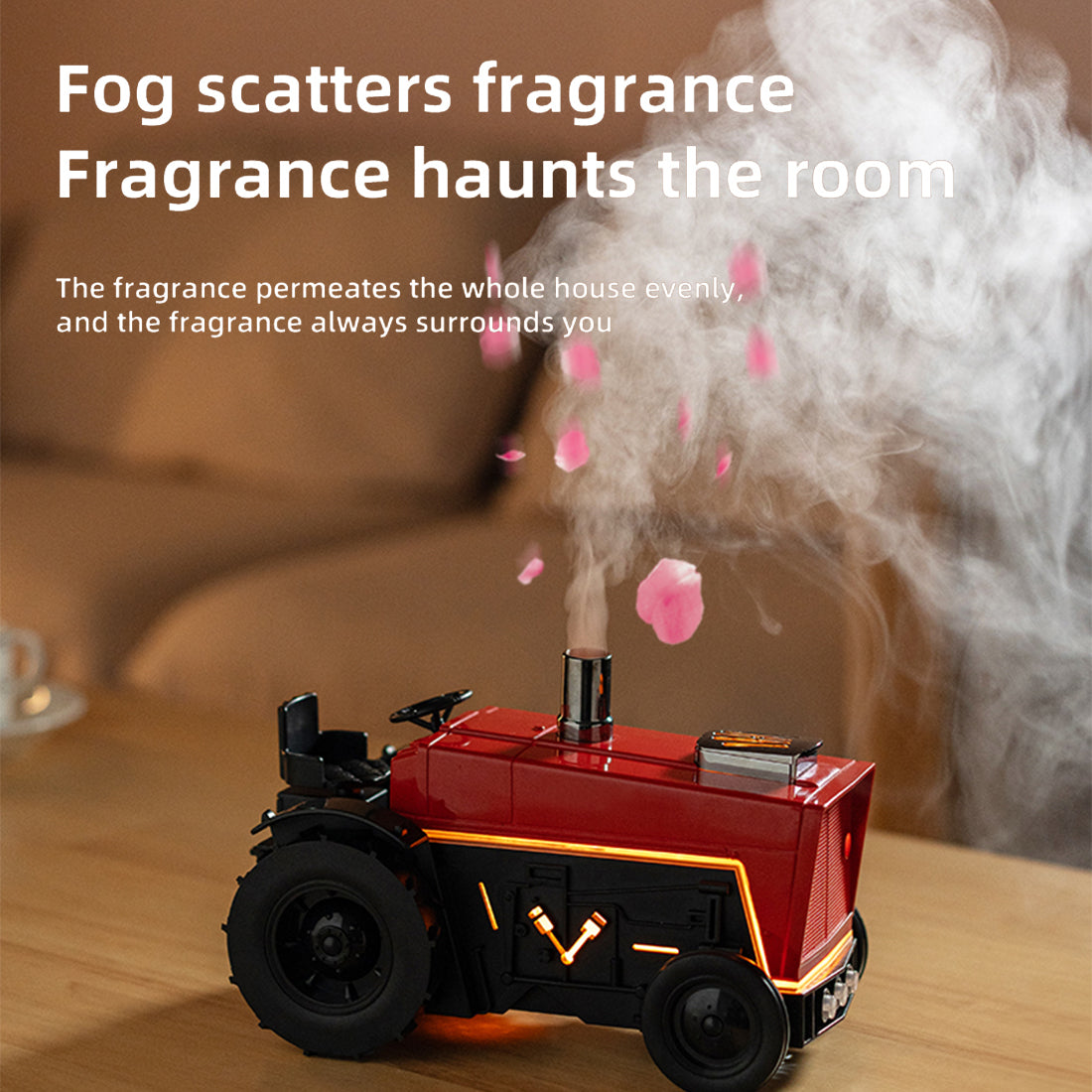 Antique Tractor Essential Oil - Aroma Diffuser with Wireless Bluetooth Speaker